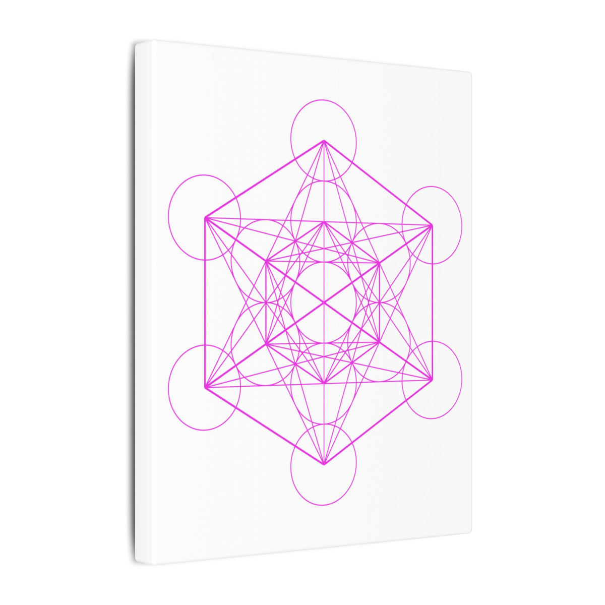 Copy of Metatron's Cube (Pink on Canvas) - Large