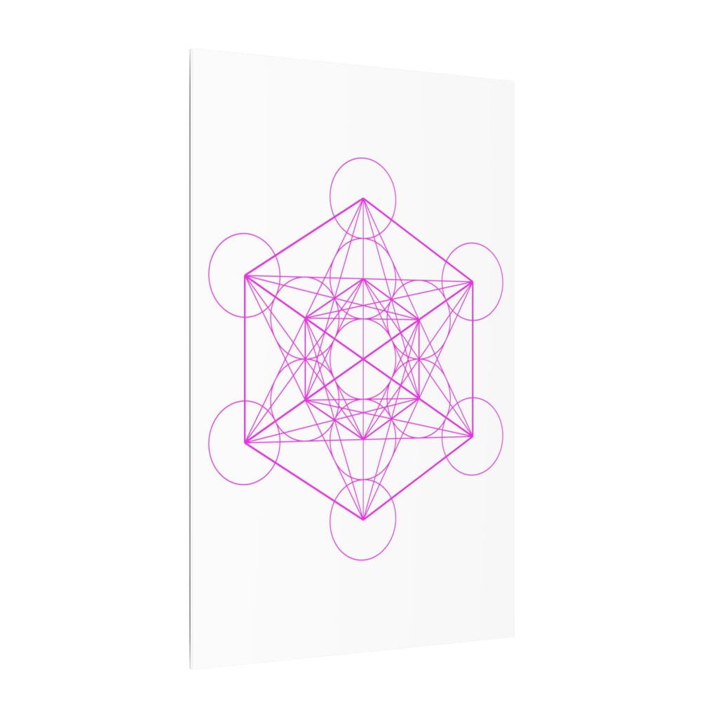 Copy of Metatron's Cube (Pink on Canvas) - Large