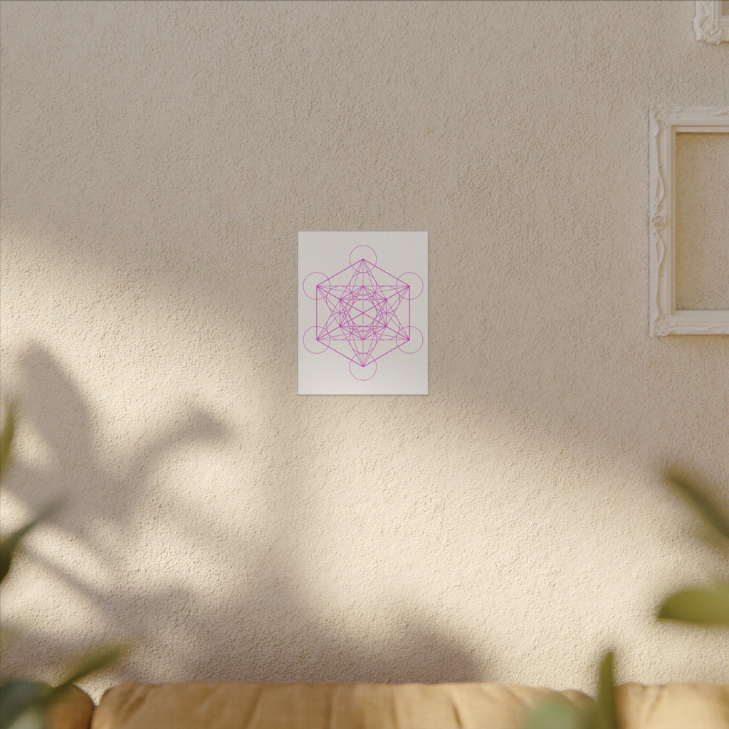 Copy of Metatron's Cube (Pink on Canvas) - Large