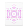 Copy of Metatron's Cube (Pink on Canvas) - Large
